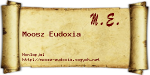 Moosz Eudoxia névjegykártya